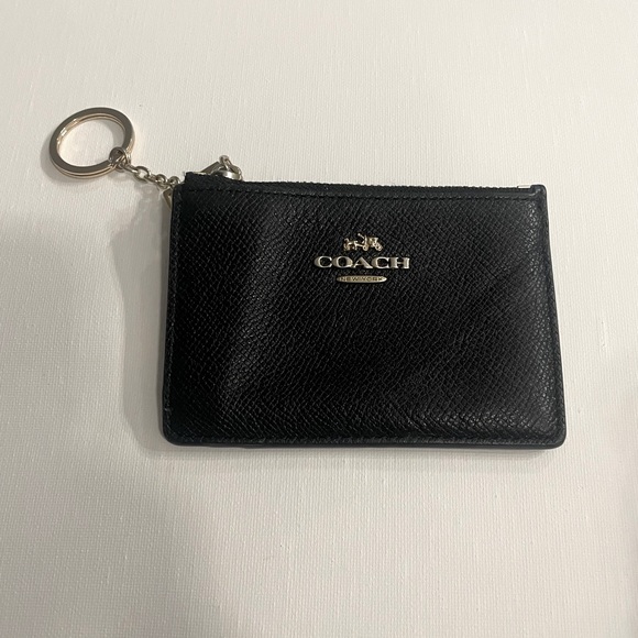 Black Coach key ring, coin purse . - Picture 1 of 2